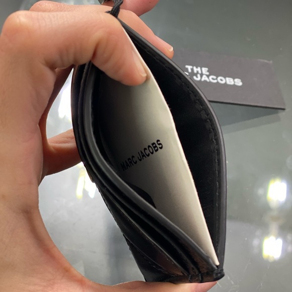 The Marc Jacobs Quilted Leather Card Case in Black - Picture 5 of 8